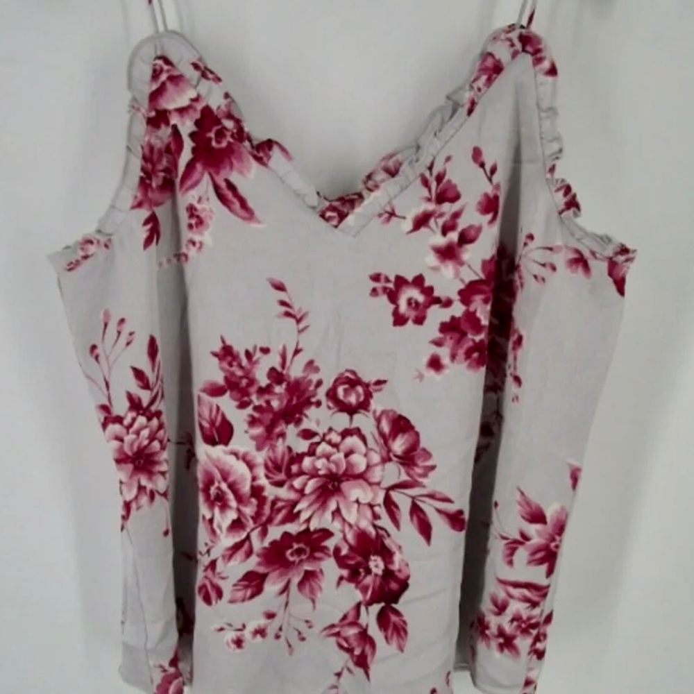 Express floral work tank top
